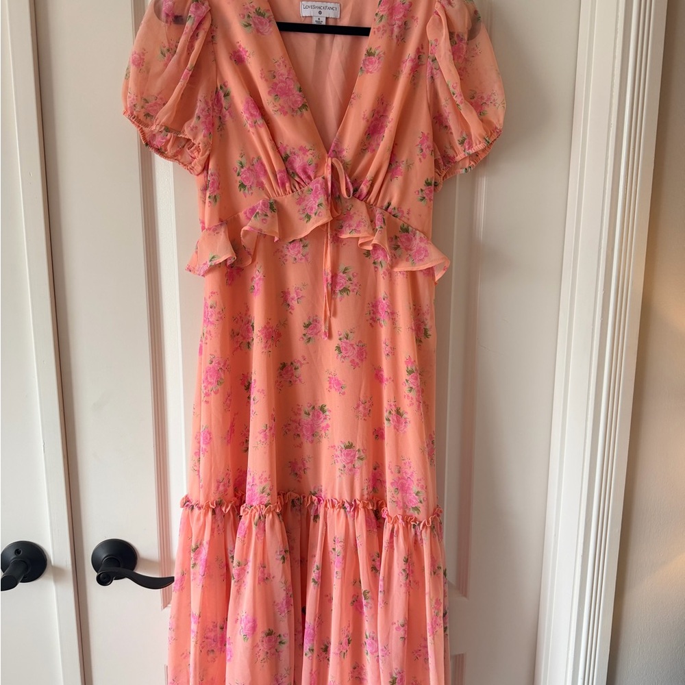 Love Shack Fancy x Target Floral Pink Maxi Dress